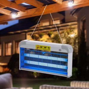 Lâmpada Anti Mosquitos Elétrica 30W até 60m² – UV para interior e exterior