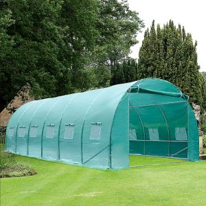 Estufa Túnel 6x3x2 m – Verde para Cultivo Horta, Quintal, Jardim