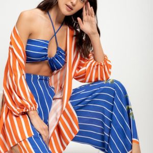 Kimono Estampado C/ Top Incorporado