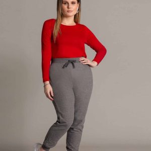 Camisola Básica Manga Comprida Plus Size