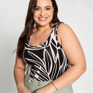 Top Plus Size Estampado