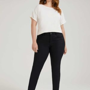 Calça Sarja Skinny Plus Size Não Debota