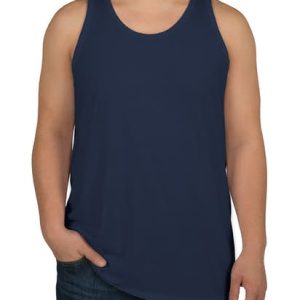 Camiseta Regata Masculina Azul Marinho Lisa