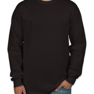 Camiseta Manga Longa Masculina Preta Lisa
