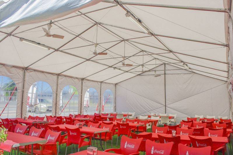 Tenda 8×5 mt Impermeável em PVC Muito Resistente Tubos 50-54mm – Tenda para Eventos - Image 4