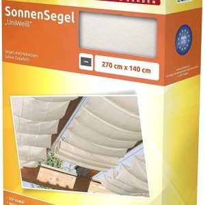 Toldo Ideal para pérgulas Tecnologia de tensão de cabos 270 x 140 cm branco
