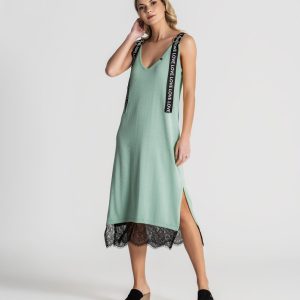 Vestido alças love com fivela