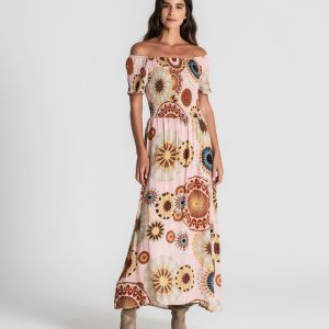 Vestido padrão étnico